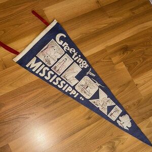 Vintage Biloxi Mississippi Souvenir Pennant